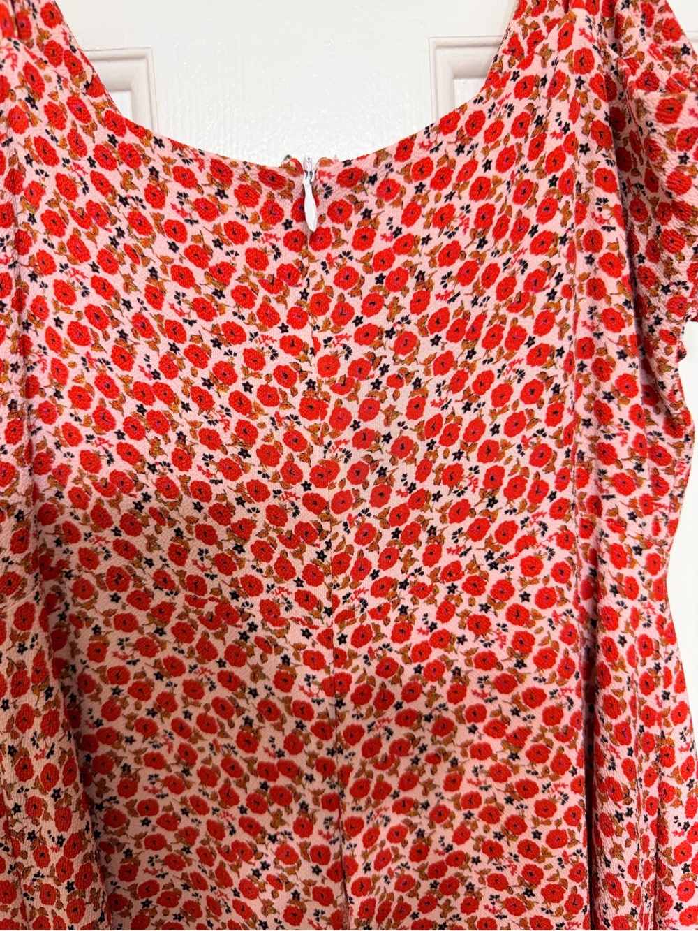Bailey 44 Red Floral Ruffle Mini Dress - Picture 4 of 4